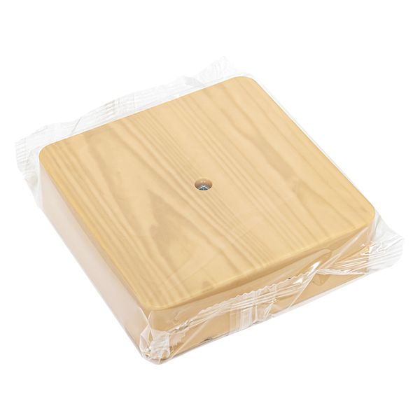 Коробка разветвительная KMP-030-032 (100х100х28) светлое дерево EKF PROxima PLC-KMR-030-032-S  фото | Capital Power - инженерные системы