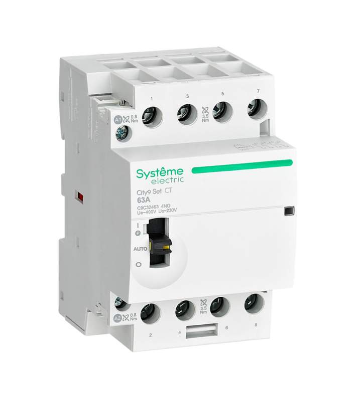City9 Set Контактор 4P 4НО 63A AC 400В-230В C9C32463  фото | Capital Power - инженерные системы