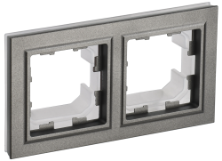 Рамка 2-местная IP44 РУ-2-БрШ-44 шампань IEK серии BRITE BR-M22-44-K37  фото | Capital Power - инженерные системы