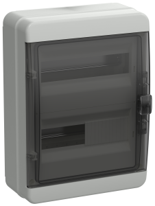 TEKFOR Корпус пластиковый КМПн-24 IP65 черная прозрачная дверь IEK TF5-KP72-N-24-65-K03-K02  фото | Capital Power - инженерные системы