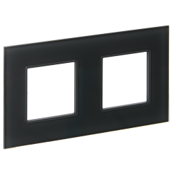 Рамка 2-местная SK-F22G стекло графит IEK серии SKANDY SK-M22-G-K53  фото | Capital Power - инженерные системы