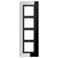 Рамка Jung LS Plus Хром 4 поста LSP984GCR LSP984GCR  фото | Capital Power - инженерные системы