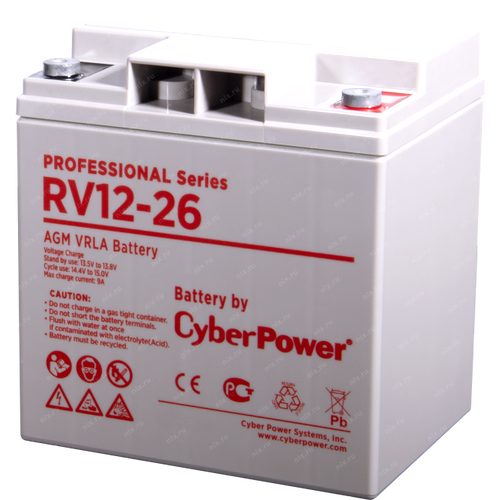 Аккумуляторная батарея CyberPower RV 12-26 RV 12-26  фото | Capital Power - инженерные системы