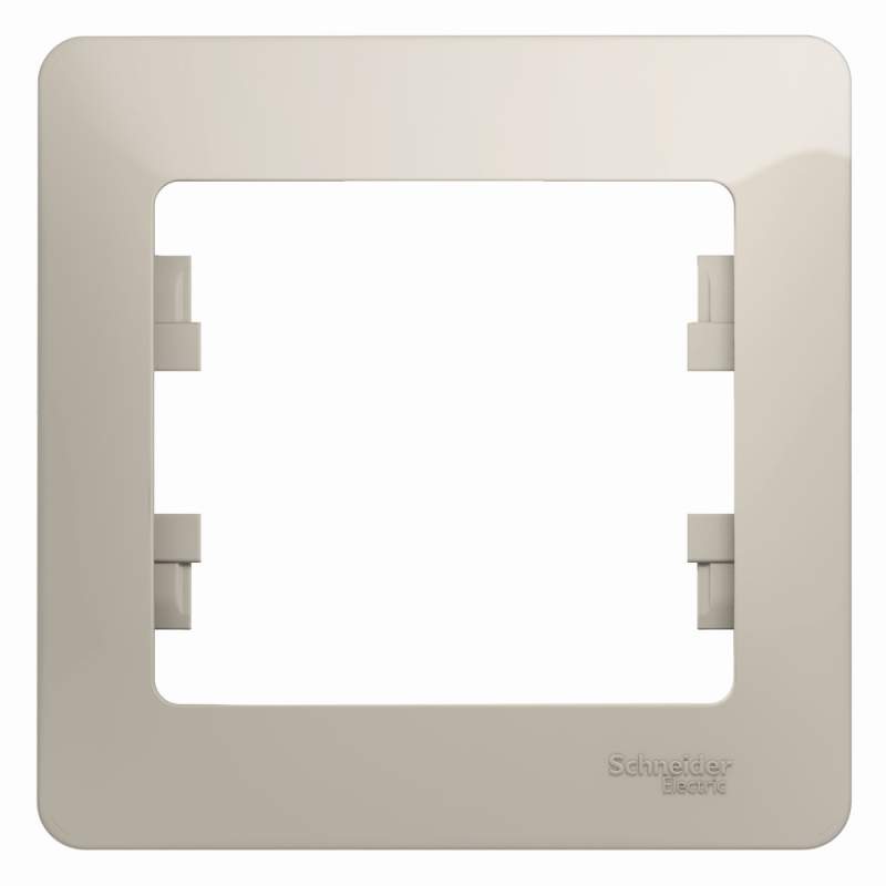 Рамка Systeme Electric серии Glossa 1 пост, МОЛОЧНЫЙ GSL000901  фото | Capital Power - инженерные системы