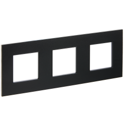 Рамка 3-местная SK-F33Bl металл черный IEK серии SKANDY SK-M32-M-K02  фото | Capital Power - инженерные системы