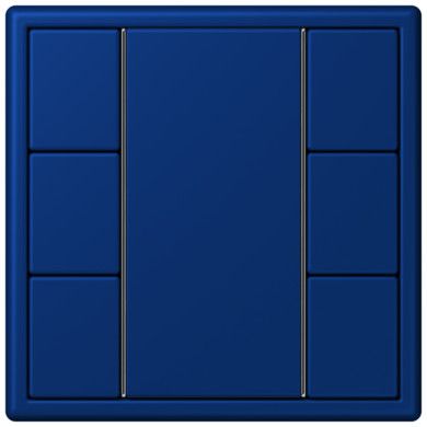 Кнопочный модуль КNX Jung Les Couleurs® Le Corbusier bleu outremer fonce F 50 с тремя парами кнопок LC503TSA4320T LC503TSA4320T  фото | Capital Power - инженерные системы