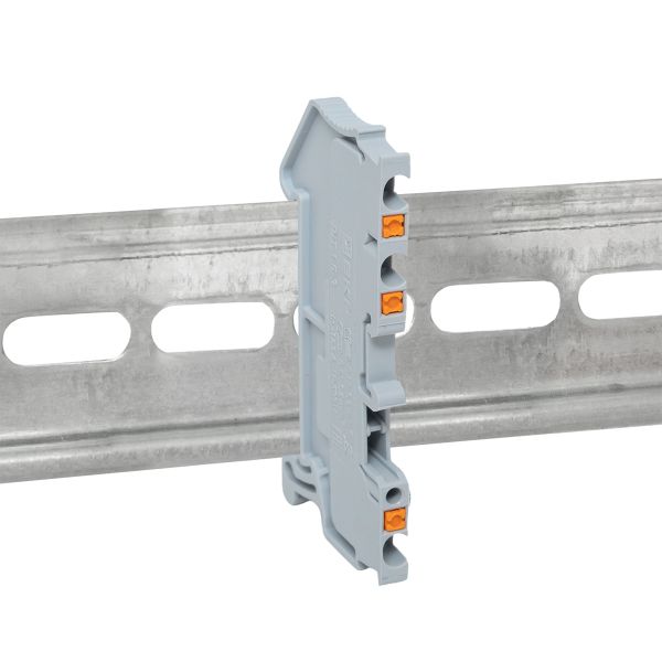 Клеммная колодка пружинная 1,5 Push-in 3 вывода серая PIT-1,5-3  фото | Capital Power - инженерные системы