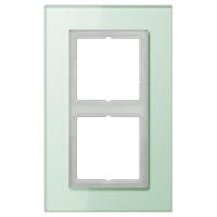 Рамка Jung LS Plus Светло-зеленый 2 поста LSP982GLAS LSP982GLAS  фото | Capital Power - инженерные системы
