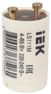 Стартёр LS111M 4-65Вт.. 220-240В IEK LLD111-LS-65  фото | Capital Power - инженерные системы