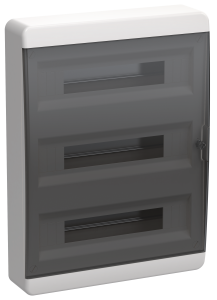 TEKFOR Корпус пластиковый ЩРН-П-54 IP41 черная прозрачная дверь IEK TF5-KP12-N-54-41-K01-K03  фото | Capital Power - инженерные системы