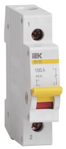 KARAT Выключатель нагрузки (мини-рубильник) ВН-32 1P 100А IEK MNV10-1-100  фото | Capital Power - инженерные системы