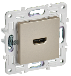 Розетка HDMI SK-H01Sh шампань IEK серии SKANDY SK-H10-K37  фото | Capital Power - инженерные системы
