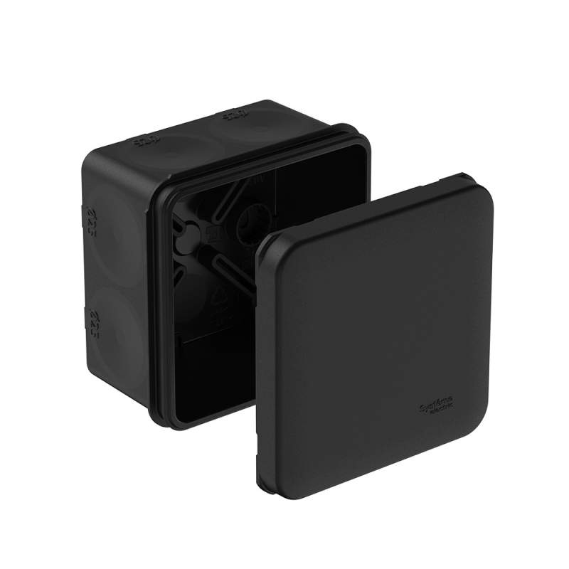MultiBox Коробка распределительная с мембранными вводами IP66 70х70х42 Черная (со стикером) под пистолет IMT352961  фото | Capital Power - инженерные системы