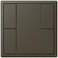 Кнопочный модуль КNX Jung Les Couleurs® Le Corbusier ombre naturelle 31 F 50 с двумя парами кнопок LC502TSA32140