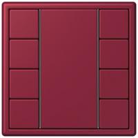 Кнопочный модуль КNX Jung Les Couleurs® Le Corbusier le rubis F 50 с четырьмя парами кнопок LC504TSA4320M
