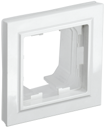 Рамка 1-местная IP44 РУ-1-БрБ-44 белый IEK серии BRITE BR-M12-44-K01  фото | Capital Power - инженерные системы