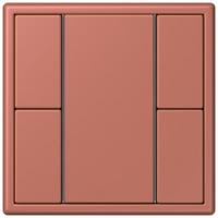 Кнопочный модуль КNX Jung Les Couleurs® Le Corbusier terre sienne brique F 50 с двумя парами кнопок LC502TSA32121