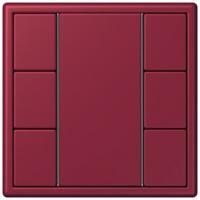 Кнопочный модуль КNX Jung Les Couleurs® Le Corbusier le rubis F 50 с тремя парами кнопок LC503TSA4320M