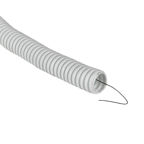 Труба гофр, ПВХ с протяжкой d20 мм (100 м) белая EKF-Plast TG-Z-20-100-WHITE  фото | Capital Power - инженерные системы