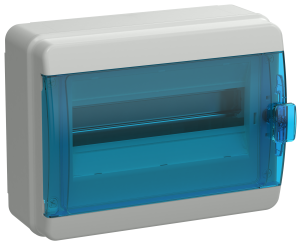 TEKFOR Корпус пластиковый КМПн-12 IP65 синяя прозрачная дверь IEK TF5-KP72-N-12-65-K03-K07  фото | Capital Power - инженерные системы