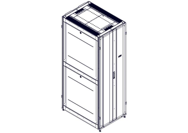 Шкаф Systeme Electric, серия Uniprom, 48U-750/1070, боковые панели 4шт, черный UR3157  фото | Capital Power - инженерные системы