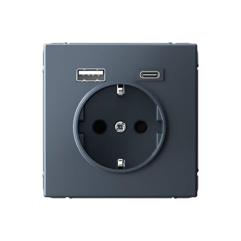 Розетка USB Systeme Electric серии ArtGallery комбо: 16А с 2 USB A+C, 5В/2,4А/3,0А, 2х5В/1,5А, механизм, ГРИФЕЛЬ GAL000732  фото | Capital Power - инженерные системы