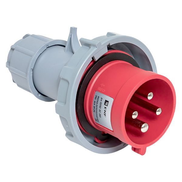 Вилка переносная 0242 3Р+РЕ 32А 380В IP67 EKF PROxima PS-0242-32-380  фото | Capital Power - инженерные системы