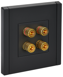 Аудиорозетка 4-местная FP139 черный IEK серии FORTE&PIANO FP-S40-K02  фото | Capital Power - инженерные системы