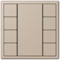 Кнопочный модуль КNX Jung Les Couleurs® Le Corbusier ombre naturelle claire F 50 с четырьмя парами кнопок LC504TSA32142