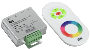 Контроллер с ПДУ радио RGB 3 канала 12В 4А 144Вт белый IEK LSC1-RGB-144-RF-20-12-W  фото | Capital Power - инженерные системы