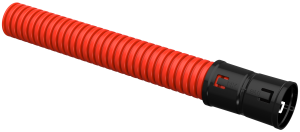 ELASTA Труба гофрированная двустенная ПНД d=40мм красная (25м) IEK EA-TG22-2-2-2-040-025-K04  фото | Capital Power - инженерные системы