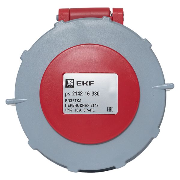 Розетка переносная 2142 3Р+РЕ 16А 380В IP67 EKF PROxima PS-2142-16-380  фото | Capital Power - инженерные системы