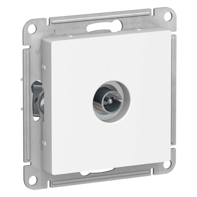 Розетка TV Systeme Electric серии AtlasDesign, Механизм, Белый ATN000193  фото | Capital Power - инженерные системы