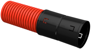 Труба гофрированная двустенная ПНД d=110мм красная жесткая (6м) IEK CTG12-110-K04-006-R  фото | Capital Power - инженерные системы
