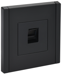 Розетка компьютерная RJ45 кат.5E FP132 черный IEK серии FORTE&PIANO FP-K10-1-K02  фото | Capital Power - инженерные системы