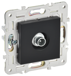 Розетка TV проходная SK-A17Bl черный IEK серии SKANDY SK-A10-P-K02  фото | Capital Power - инженерные системы