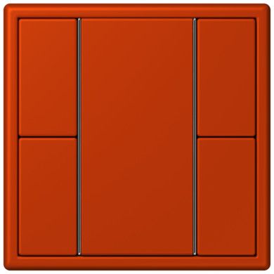 Кнопочный модуль КNX Jung Les Couleurs® Le Corbusier rouge vermillon 59 F 50 с двумя парами кнопок LC502TSA4320A LC502TSA4320A  фото | Capital Power - инженерные системы