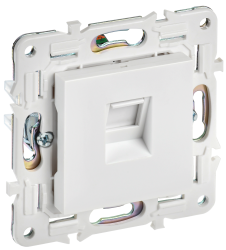 Розетка компьютерная RJ45 кат.5E SK-K01W арктический белый IEK серии SKANDY SK-K10-1-K01  фото | Capital Power - инженерные системы