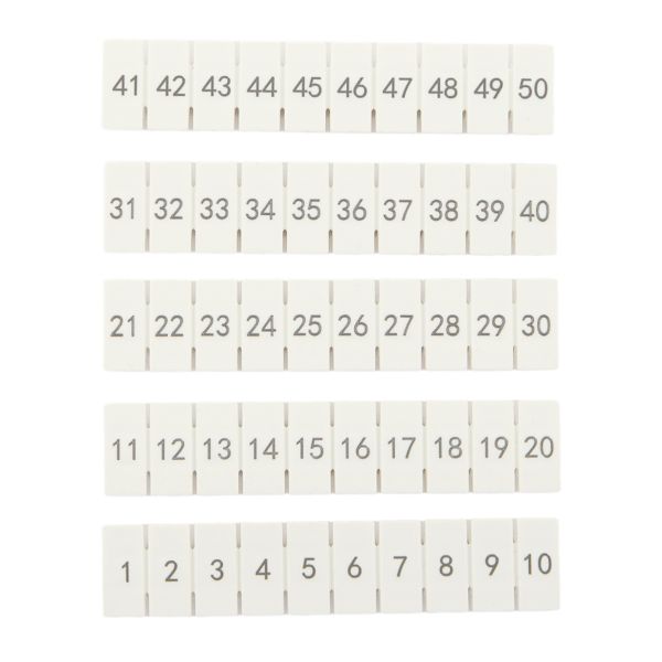 Маркировка для клемм 2,5 UT 1-50 (100 шт) SCR-UT-MRK-2,5-1-50  фото | Capital Power - инженерные системы