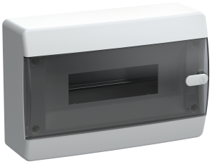 UNION Compact Корпус пластиковый ЩРН-П-12 IP41 черная прозрачная дверь IEK UIC-KP12-N-12-41-K01  фото | Capital Power - инженерные системы