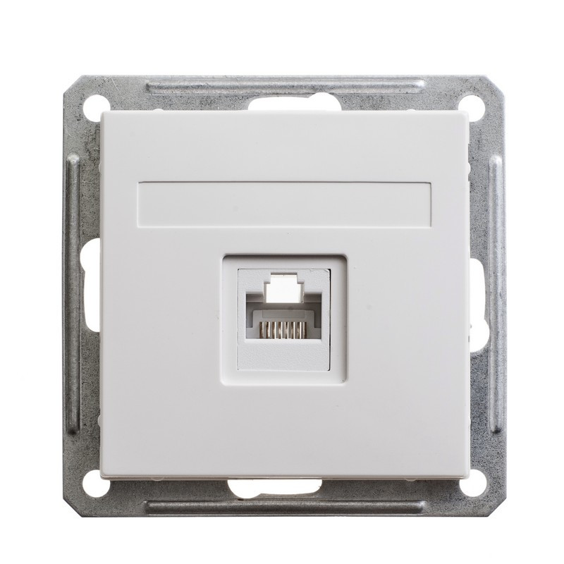 Розетка компьютерная Systeme Electric серии W59 RJ45 кат.5Е, механизм, БЕЛЫЙ RSI-152K5E-1-86  фото | Capital Power - инженерные системы