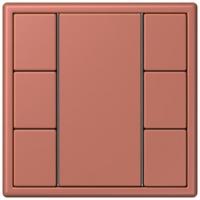 Кнопочный модуль КNX Jung Les Couleurs® Le Corbusier terre sienne brique F 50 с тремя парами кнопок LC503TSA32121