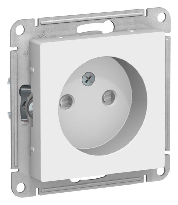 Розетка Systeme Electric серии AtlasDesign Без Заземления Со Шторками, 16А, Механизм, Лотос ATN001349  фото | Capital Power - инженерные системы
