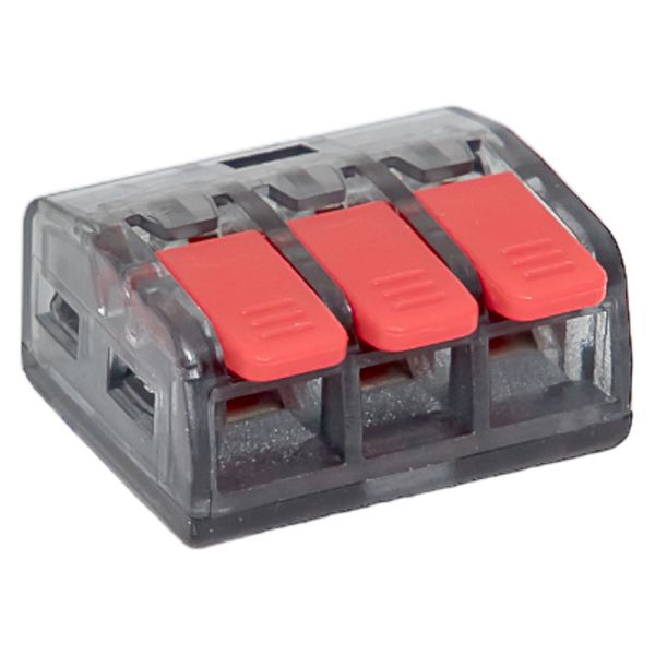 Клемма СМК 221-413 с рычагом 3 отверстия 0,2-4,0 мм2 блистер (20 шт,) EKF PROxima PLC-SMK-221-413B-20  фото | Capital Power - инженерные системы