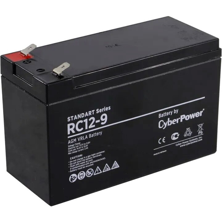 Аккумуляторная батарея CyberPower RC 12-9 RC 12-9  фото | Capital Power - инженерные системы