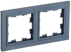 Рамка 2-местная РУ-2-БрМ маренго IEK серии BRITE BR-M22-K35  фото | Capital Power - инженерные системы