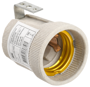 Патрон с держателем Пкр27-04-К63 Е27 керамика IEK EPC15-04-01-K01  фото | Capital Power - инженерные системы