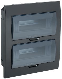 KREPTA 3 Корпус пластиковый ЩРВ-П-24 IP41 черный IEK MKP12-V-24-41-K02  фото | Capital Power - инженерные системы