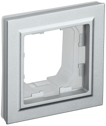 Рамка 1-местная IP44 РУ-1-БрА-44 алюминий IEK серии BRITE BR-M12-44-K47  фото | Capital Power - инженерные системы