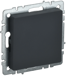 Заглушка с суппортом МЗ10-БрГ графит IEK серии BRITE BR-PL10-K53  фото | Capital Power - инженерные системы